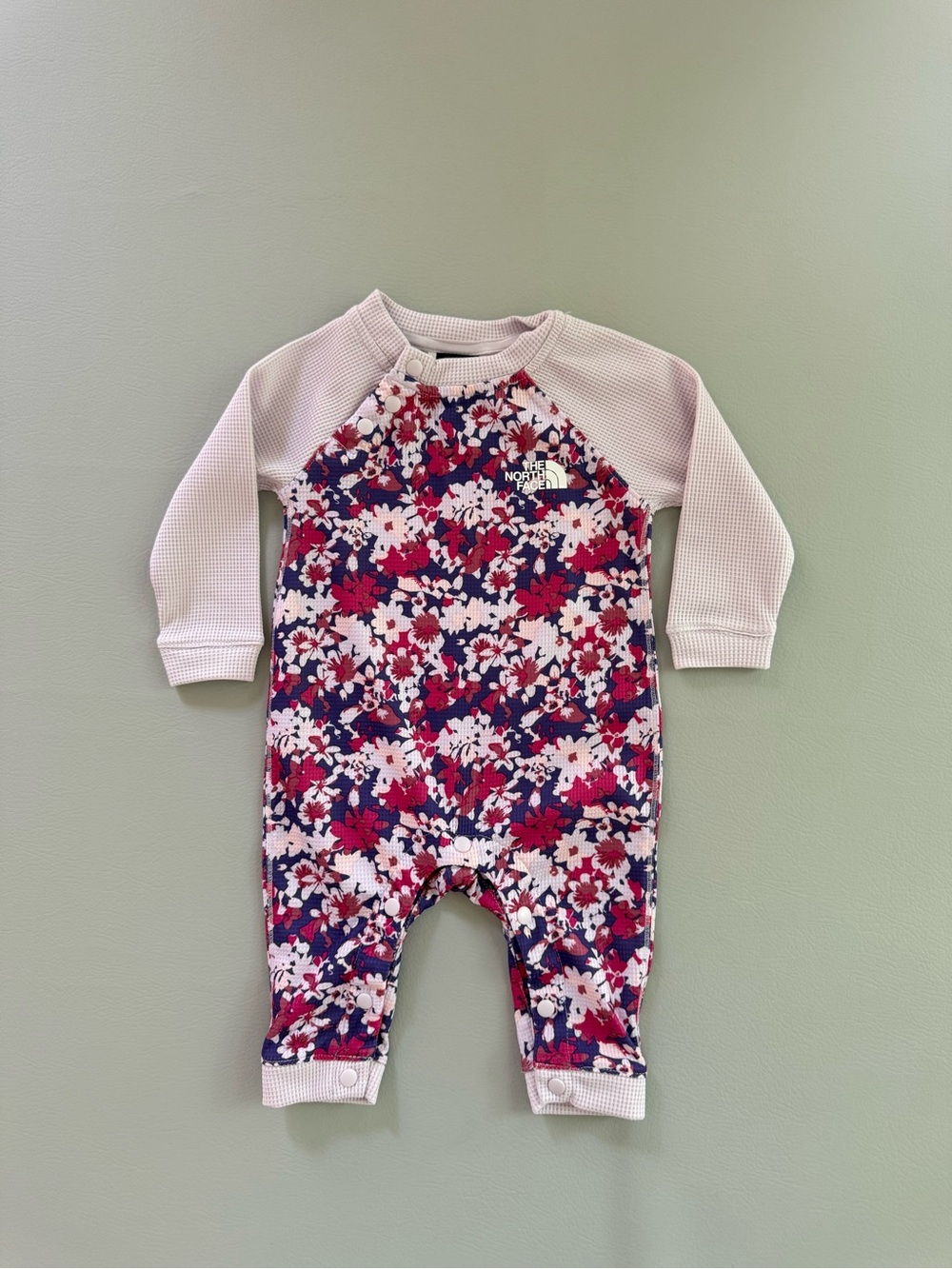 The North Face Baby Base Layer Baselayer Waffle Romper 3-6M Winter Outfit